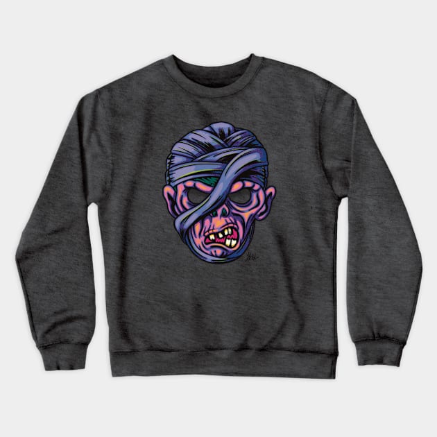 The Mummy Mask Crewneck Sweatshirt by jfeldmanart